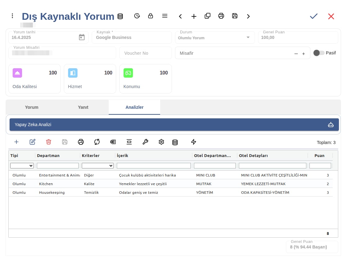 Yapay Zeka Destekli Yanıt ve Anında Müdahale